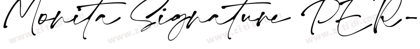 Monita Signature PER字体转换